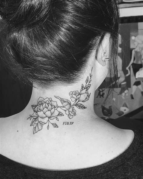 Back Of Neck Female Tattoos
