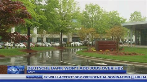 Bank Drops Adding 250 Jobs In Cary Over Hb2 Groups Cancel Events In Bank Drops Adding 250 Jobs In Cary Over Hb2 Groups Cancel Events In
