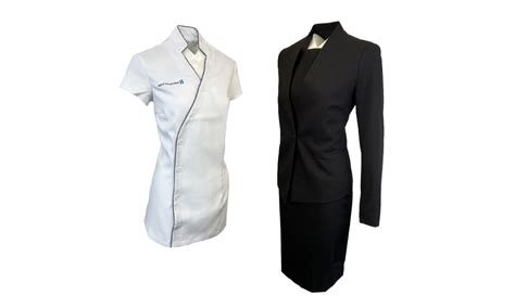 Black And White Classic Uniform Design For Modern Medispa Black And White Classic Uniform Design For Modern Medispa