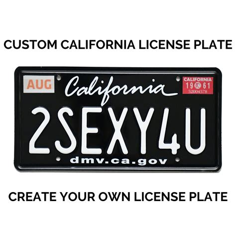 Black License Plate