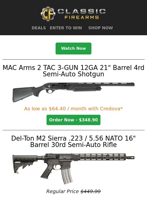 5 Classic Firearms Discounts