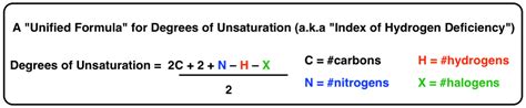 Degrees Of Unsaturation Equation