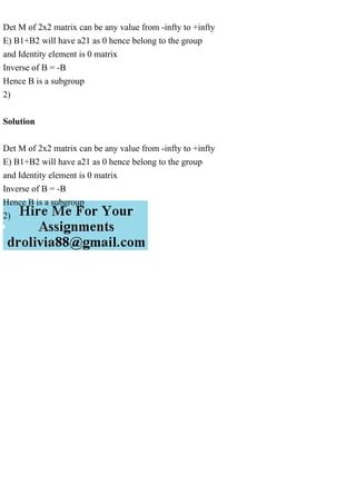 Det M Of 2X2 Matrix Can Be Any Value From Infty To Inftye B1 B2 Pdf Det M Of 2X2 Matrix Can Be Any Value From Infty To Inftye B1 B2 Pdf
