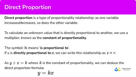 Direct Proportion Gcse Maths Steps Examples Worksheet