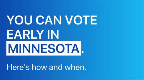 Early Voting Starts Today In Minnesota Minnesota Early Voting Starts Today In Minnesota Minnesota