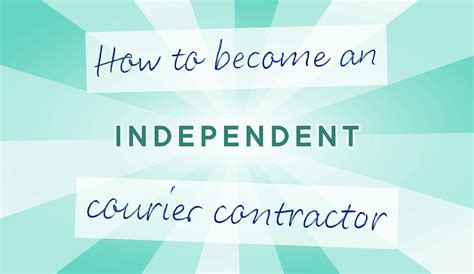 How To Become An Independent Courier Contractor In Depth Guide How To Become An Independent Courier Contractor In Depth Guide