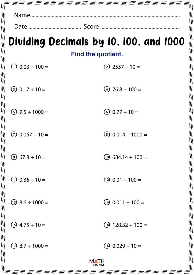 How To Divide Decimals Easily And Correctly Fastandeasymaths Math