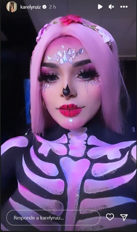 Karely Ruiz Hace Alucinar A Sus Fans Con Body Paint De Catrina Fama Karely Ruiz Hace Alucinar A Sus Fans Con Body Paint De Catrina Fama