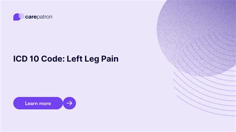 Left Leg Pain Icd 10