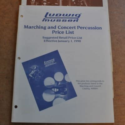 Ludwig Musser Price Lists Vintage Catalog Booklet Brochure Reverb Ludwig Musser Price Lists Vintage Catalog Booklet Brochure Reverb