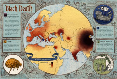 Map Of Black Death Map Of Black Death