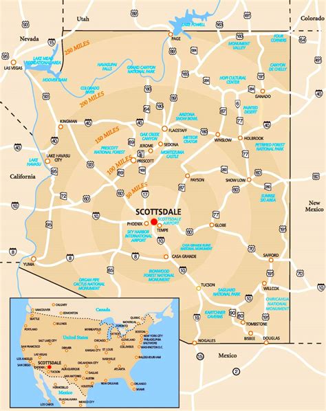 Map Of Scottsdale Az And Surrounding Areas Map Of Scottsdale Az And Surrounding Areas