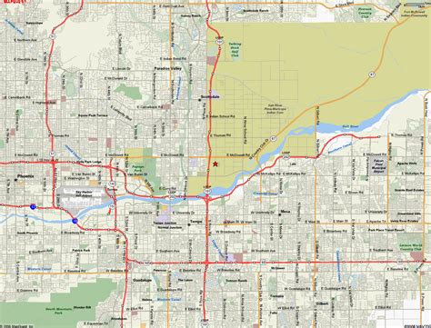 Map Of Scottsdale Az