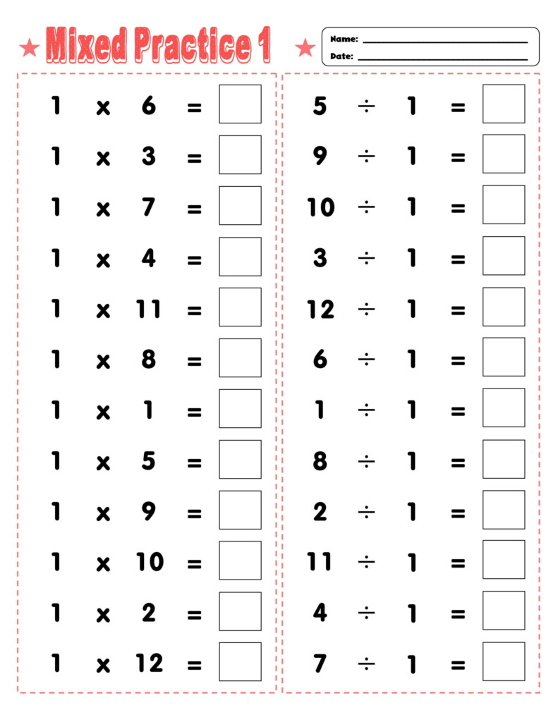 Multiplication To Division Worksheets Divisonworksheets Com