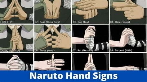 Naruto Jutsu Hand Signs