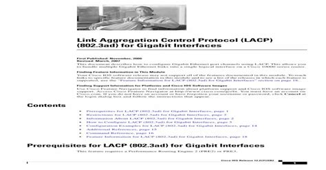 Pdf Link Aggregation Control Protocol Lacp 802 3Ad And Pdf Link Aggregation Control Protocol Lacp 802 3Ad And