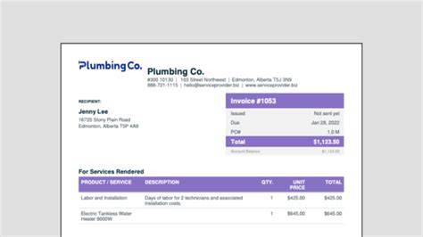 Plumbing Invoicing Software