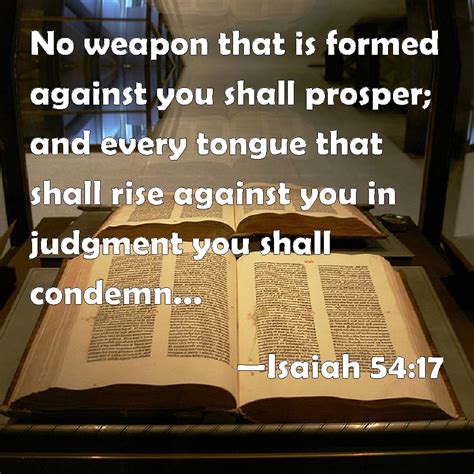 Prosper No Weapon Formed Against Me Shall Prosper Lyrics Prosper No Weapon Formed Against Me Shall Prosper Lyrics