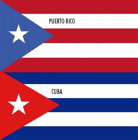 Puerto Rico Vs Cuba Flag
