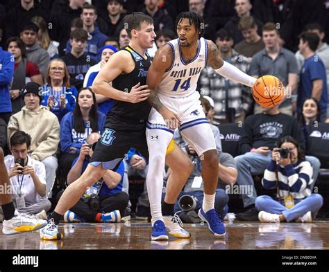 Seton Hall Pirates Guard Dre Davis 14 Gets Pressure From Marquette Seton Hall Pirates Guard Dre Davis 14 Gets Pressure From Marquette