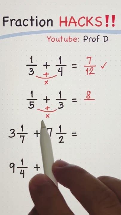 Simple Fraction Hacks That You Need To Know Mathstricks Maths Simple Fraction Hacks That You Need To Know Mathstricks Maths