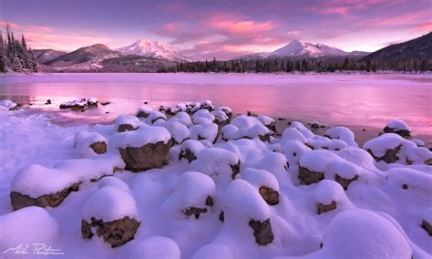 Sparks Lake In Winter