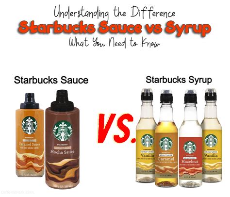 Starbucks Sauce Vs Syrup How Are They Different Starbucks Sauce Vs Syrup How Are They Different