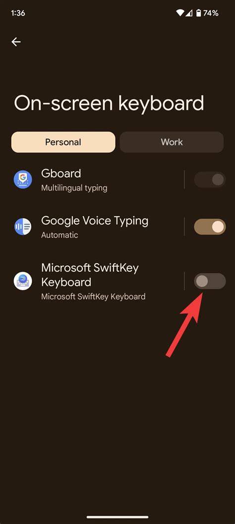 Switch to Android Keyboard