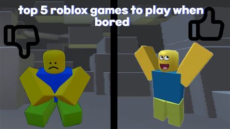 Top 5 Roblox Games When Bored Youtube