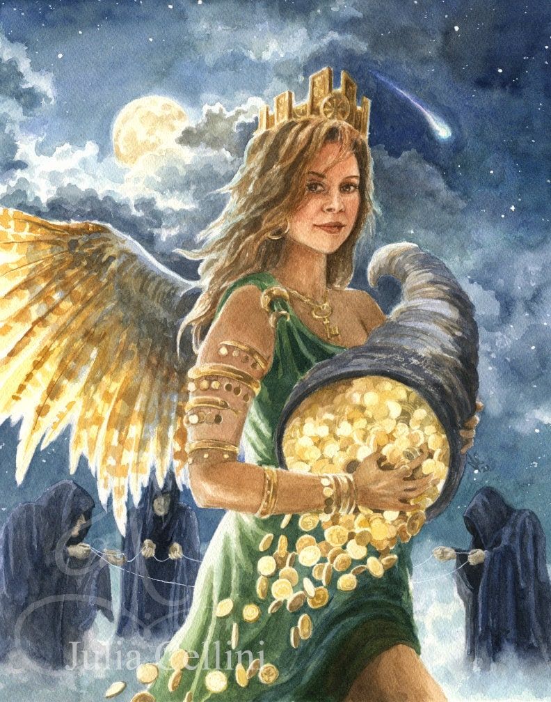 Tyche Greek Goddess Of Luck Fortuna Statue In Greek Roman Mythology