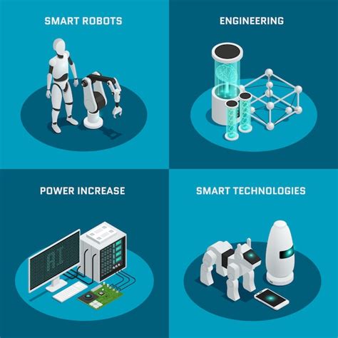 Une Ic Ne D Amp 39 Intelligence Artificielle De Quatre Carr S Sertie De Technologies Intelligentes D Une Ic Ne D Amp 39 Intelligence Artificielle De Quatre Carr S Sertie De Technologies Intelligentes D