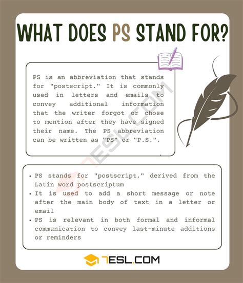 Unlocking The Mystery What Does Ps Mean Unlocking The Mystery What Does Ps Mean