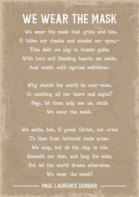 We Wear The Mask