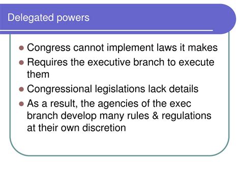 What Are Delegated Powers