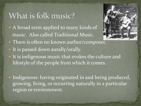 What Is Folk Music